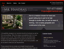 Tablet Screenshot of mrhandrail.com